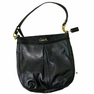 Coach Ashley “Hippie” Bag, Black Leather
